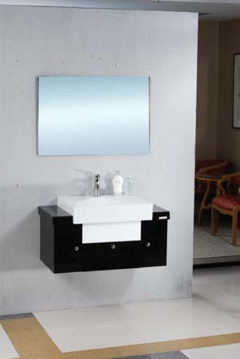 IMAGE - Skrinka s umývadlom a zrkadlom - Moderný dizajn