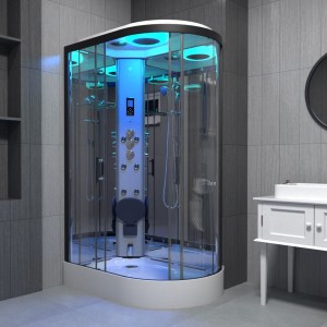 Parná sprchová kabína Insignia Premium1100x700mm - čierny rám/ľavé prevedenie Model 2022 